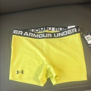 Under Armour Women's Bright Yellow Athletic Shorts